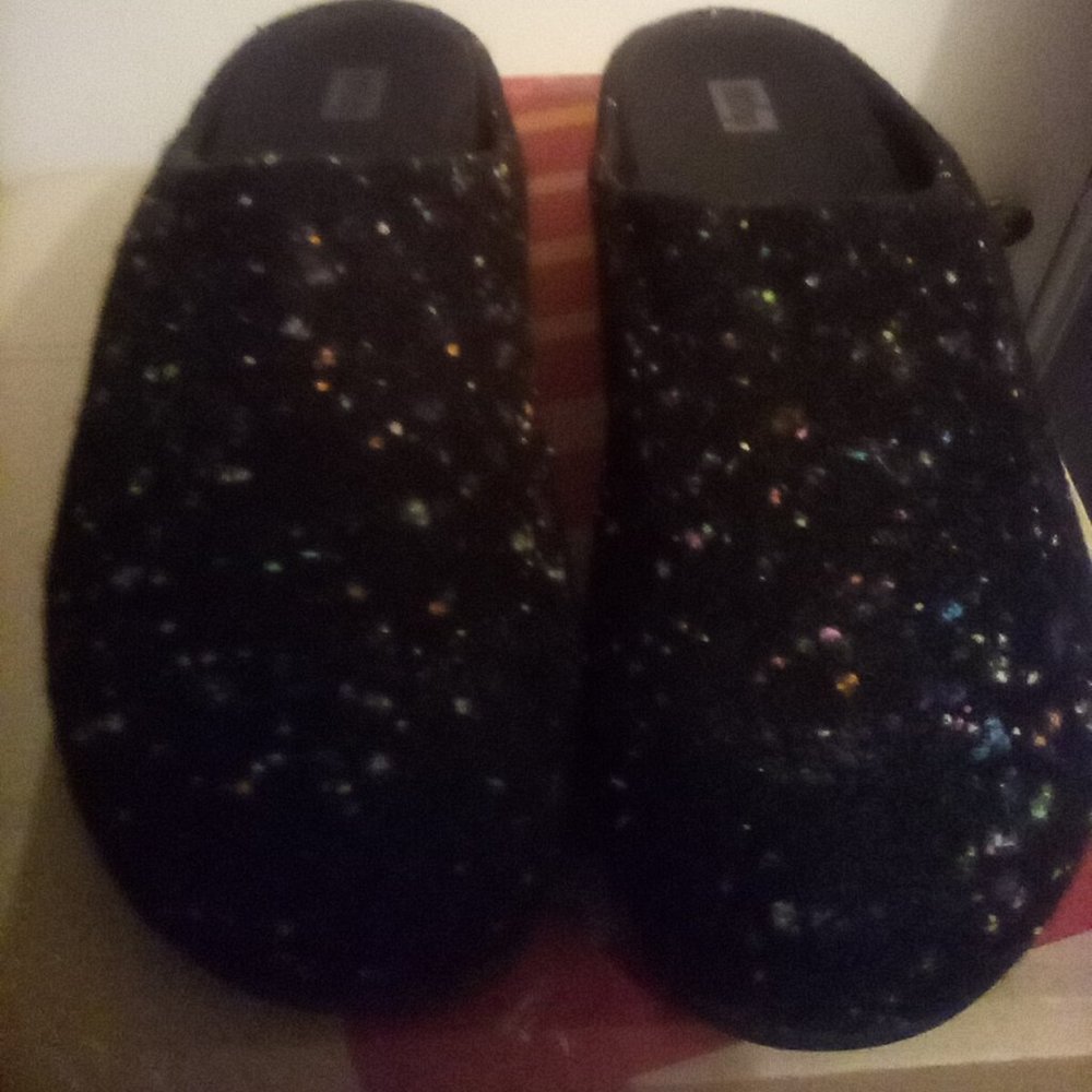 FitFlop Black Wool Clogs size 10